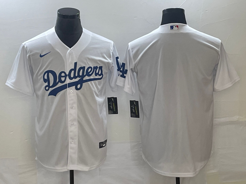 Men's Los Angeles Dodgers White Home Blank Jersey